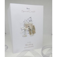 Champagne Anniversary Card for a Special Couple