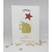 Lager Beer Father's Day Card for Great-Grandad