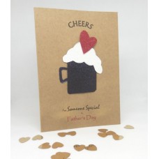 Black Beer Father's Day Card for Someone Special
