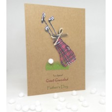 Golf Father's Day Card for a Great-Grandad