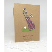 Golf Father's Day Card for a Special Husband