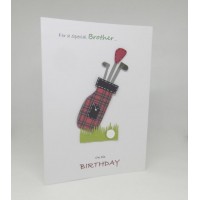 Golf Birthday Card for a Special Brother