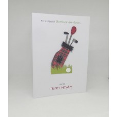 Golf Birthday Card for a Brother-in-Law
