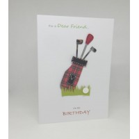 Golf Birthday Card for a Dear Friend
