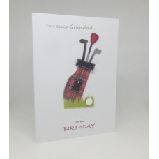 Golf Birthday card for a Special Grandad