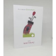 Golf Birthday Card for a Special Grandson