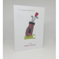 Golf Birthday Card for a Special Nephew