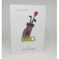 Golf Birthday Card for a Special Son