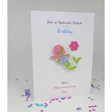 Mermaid Birthday Card for a Special Niece