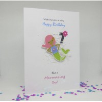 Mermaid Happy 7th Birthday card