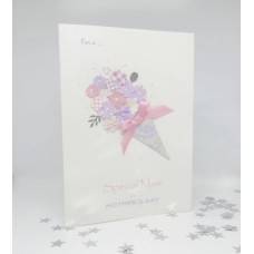 Mother's Day Card Floral Bouquet for Mam