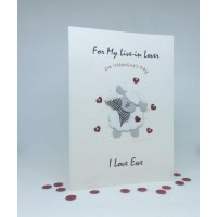 I Love Ewe Valentine's Day Card for My Live-in Lover