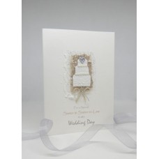 Wedding Day Cake Card for Sister & Sister-in-Law