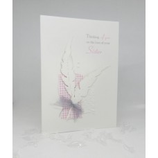 Large Feathers Card on the loss of your Sister