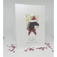 Glitter Horse Christmas Cards for Daughter